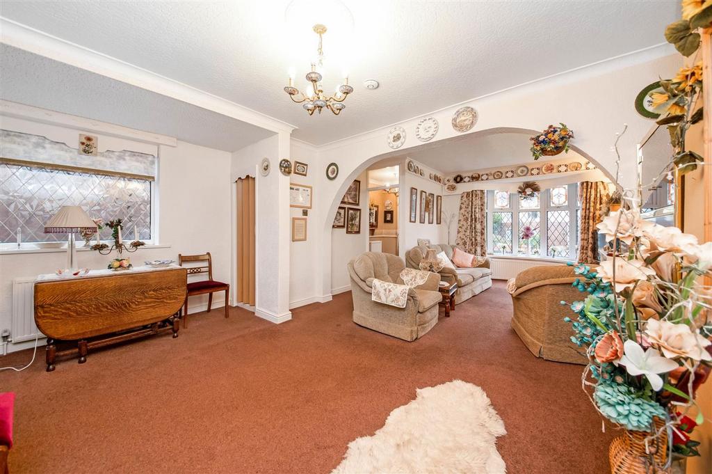 Open plan living dining room