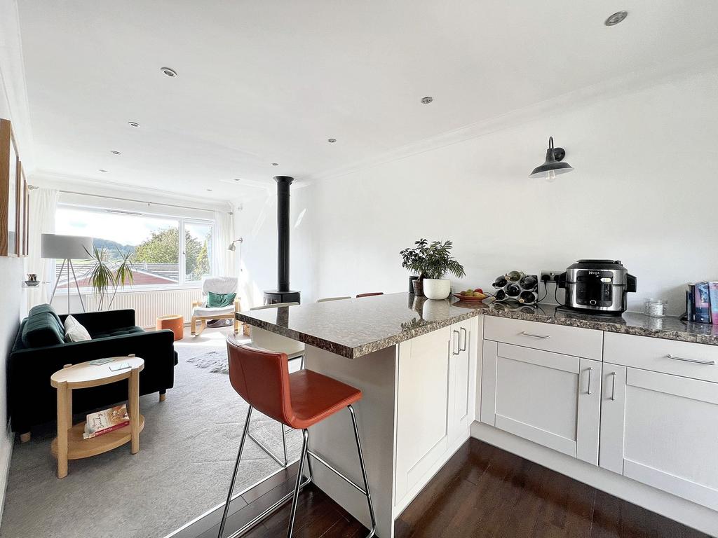 Open plan living dining kitchen