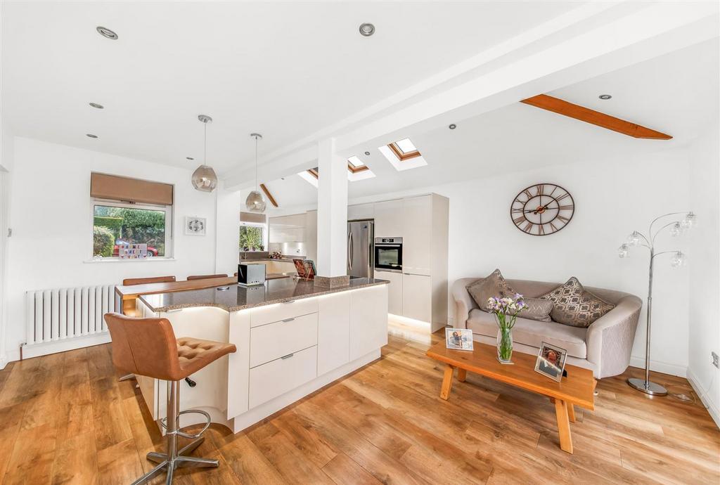 Open plan living dining kitchen