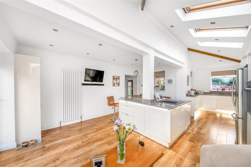 Open plan living dining kitchen