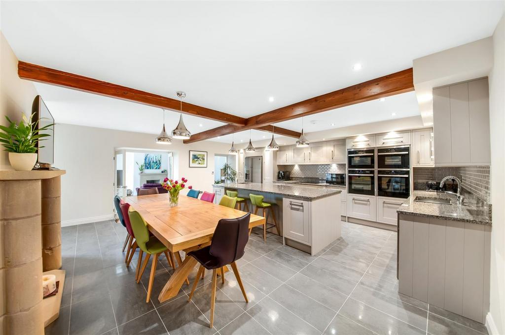 Open plan living dining kitchen