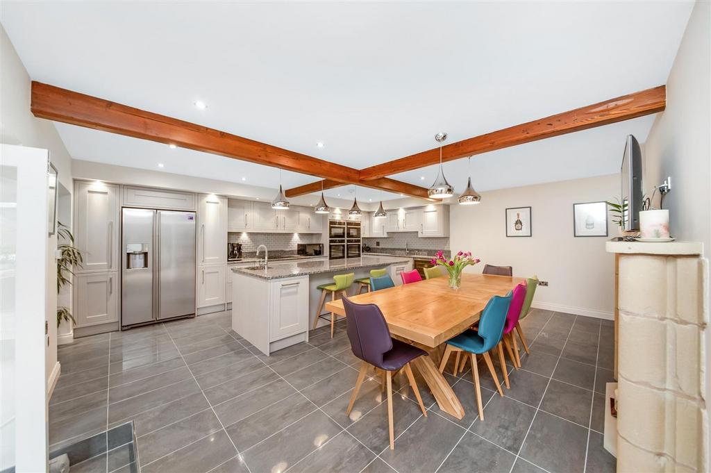 Open plan living dining kitchen