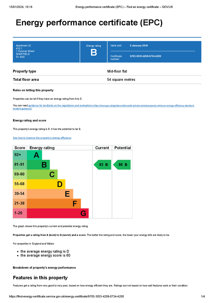 EPC Certificate