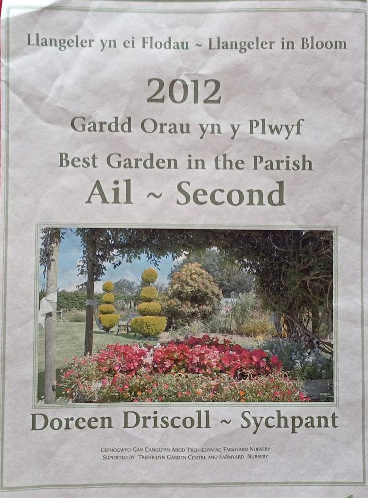 Garden Award in 2012