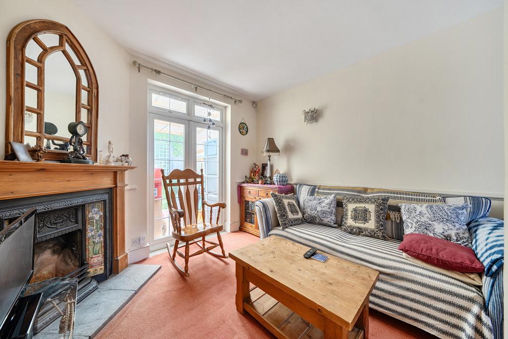 Living room, fireplace