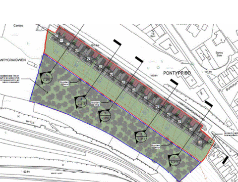 Land for sale, Pantygraigwen Road, Pontypridd, Rhondda Cynon Taf