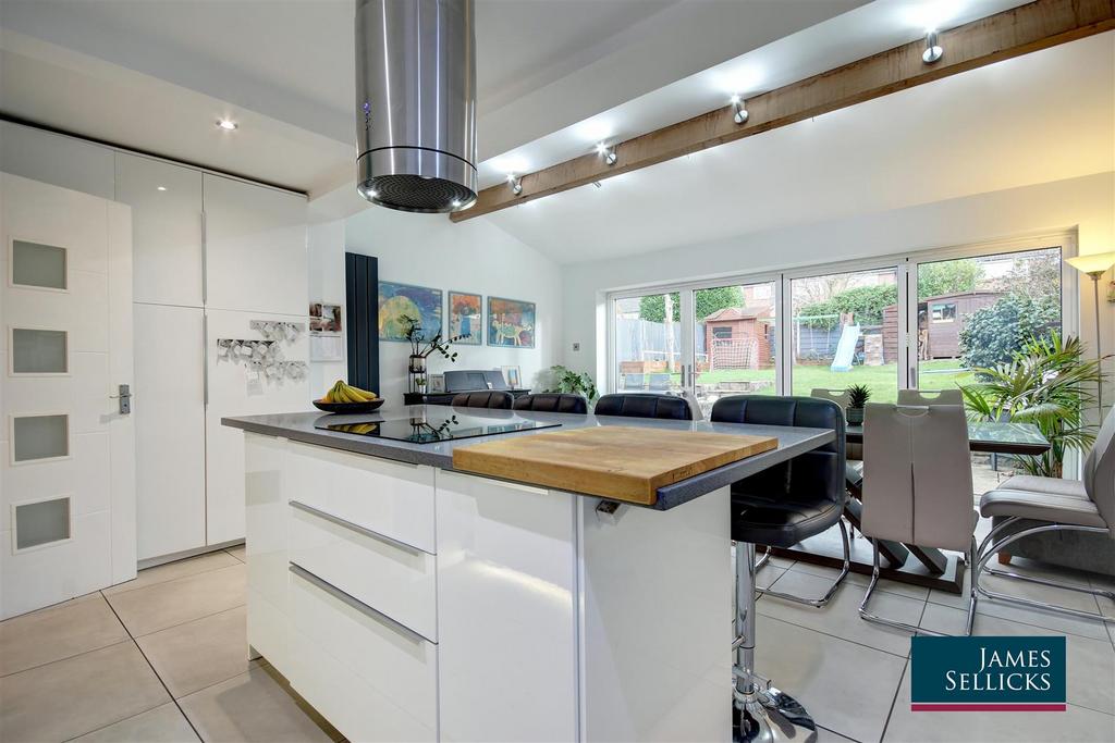 Open plan living dining kitchen