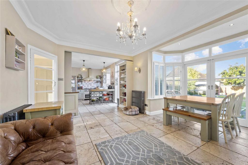 Family Into Kitchen