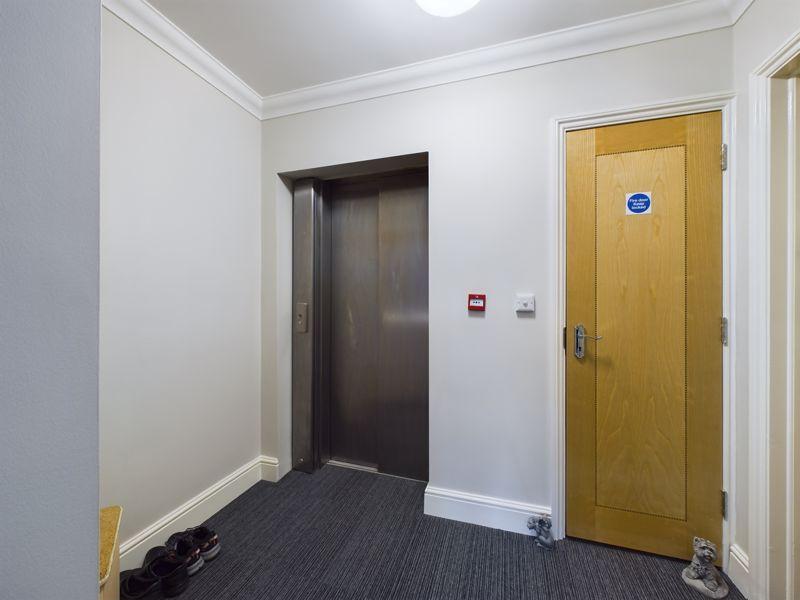 Lobby with lift...