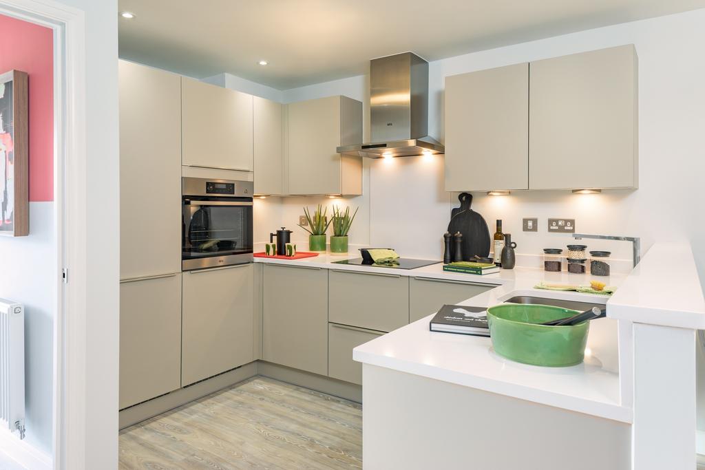 Open plan kitchen in the Draycot 3 bedroom home
