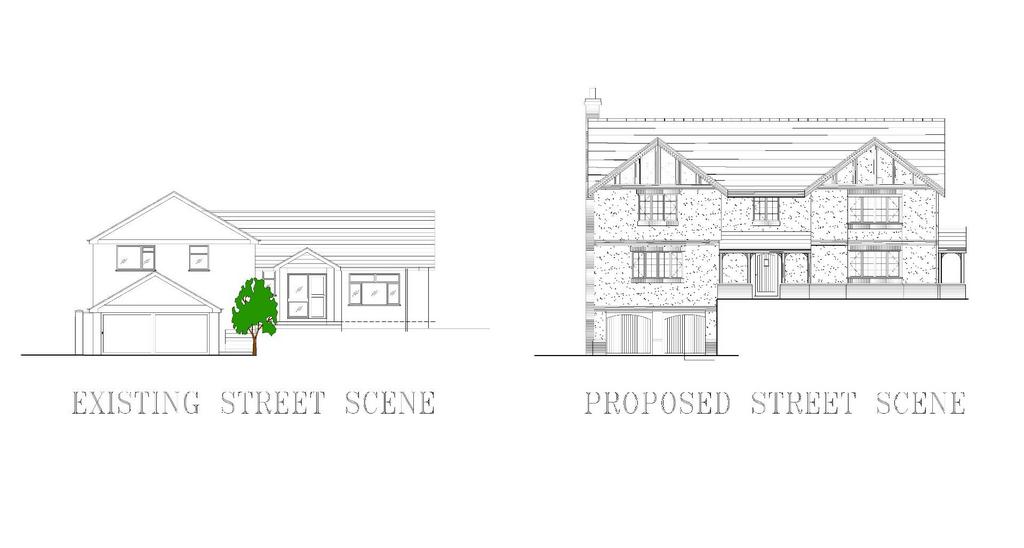 Existing and Proposed Street Scene
