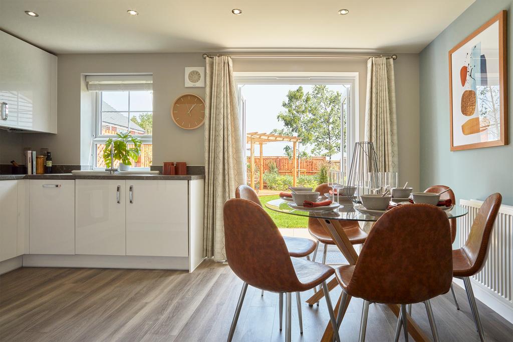 Open plan kitchen in the Ellerton 3 bedroom home