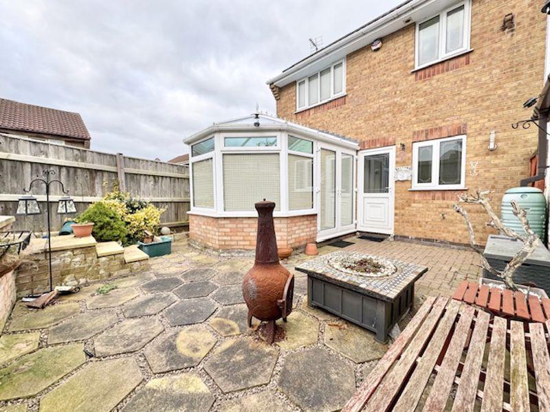 Rear patio area