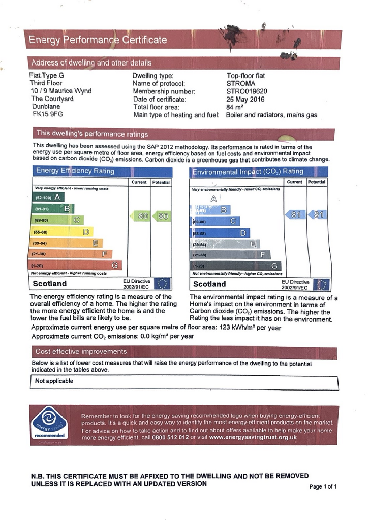 EPC Certificate