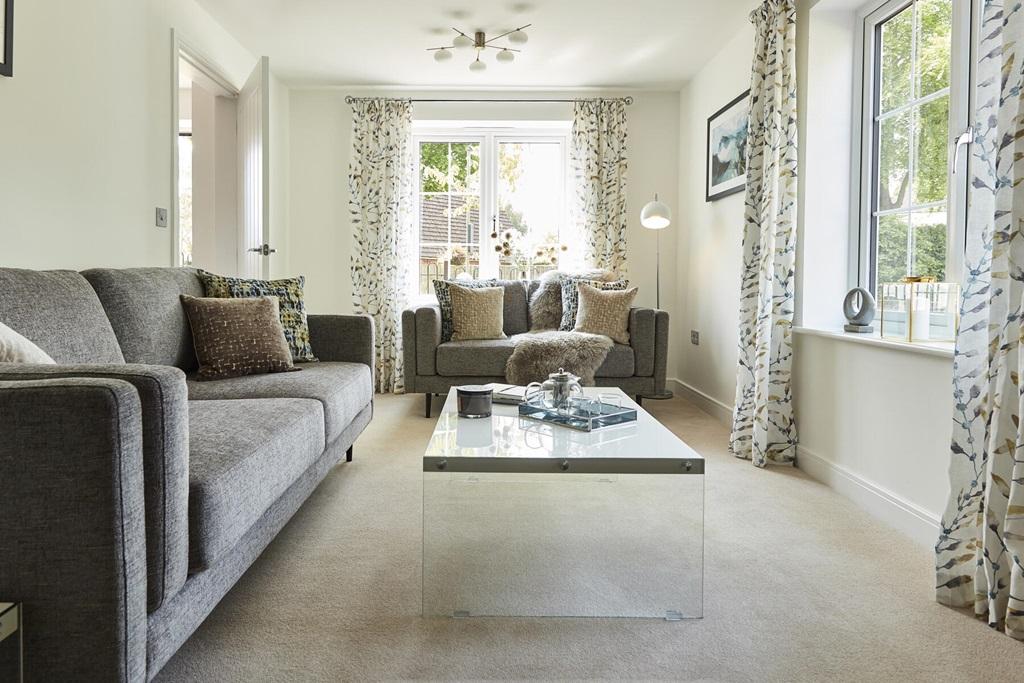 Space for two sofas, perfect for a cosy night in