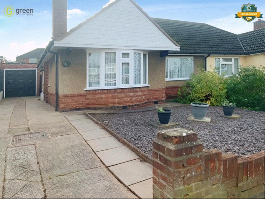 Kenilworth Road Tamworth B77 2 Bed Semi Detached Bungalow For Sale £