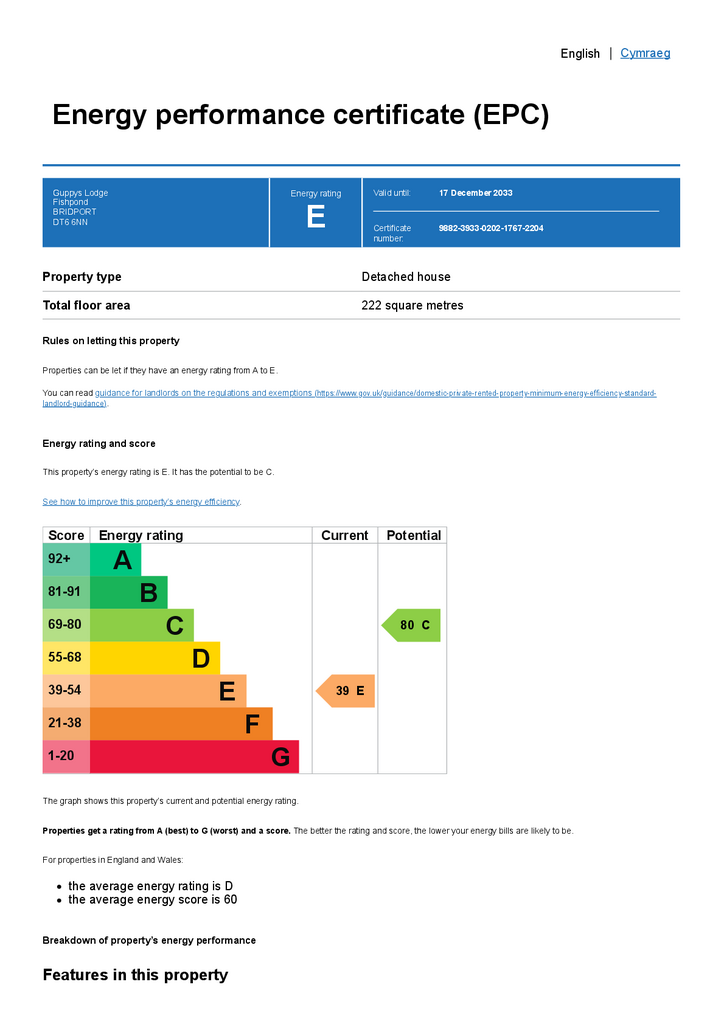 Energy performance c