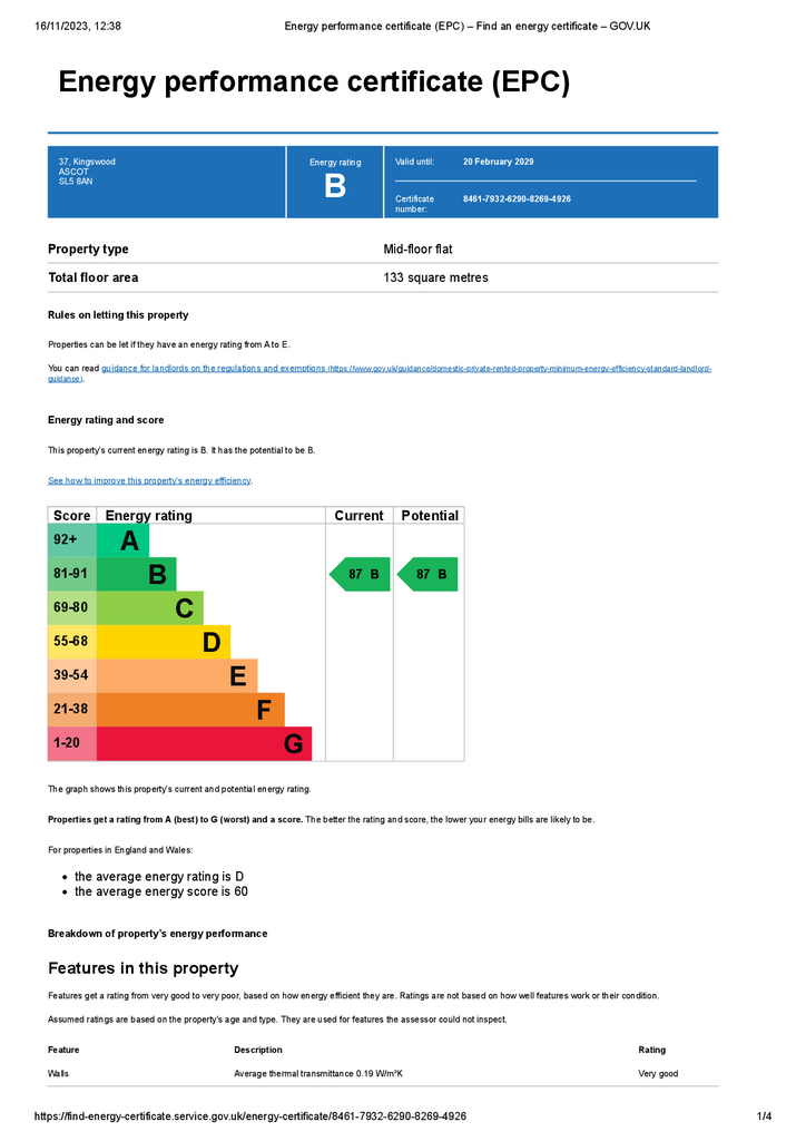 Energy performance c