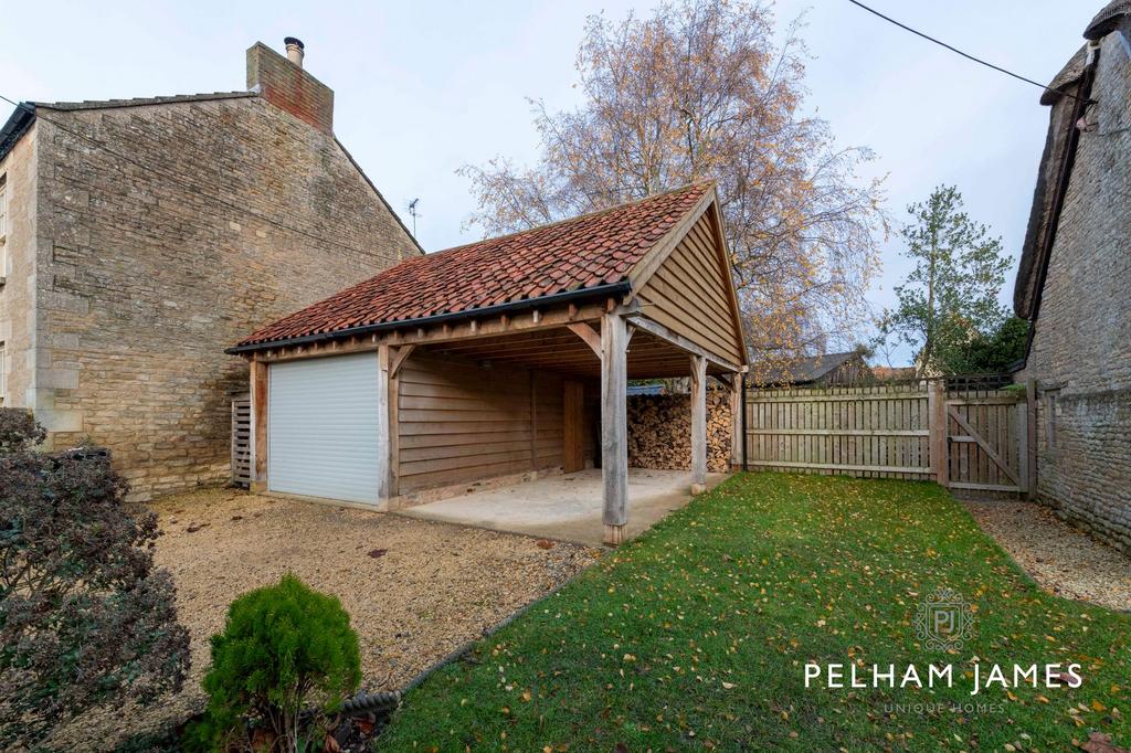 Garage &amp; Carport, Manor Cottage, Brigstock