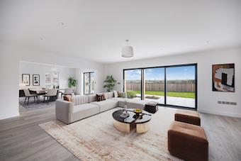 Open plan living area