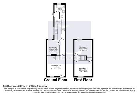 3 bedroom terraced house to rent, Londesborough Road, Southsea