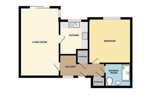 1 bedroom apartment for sale, GROUND FLOOR RETIREMENT FLAT - Northfield, Puckeridge