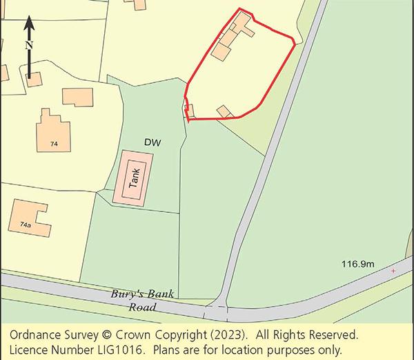 Plan showing location