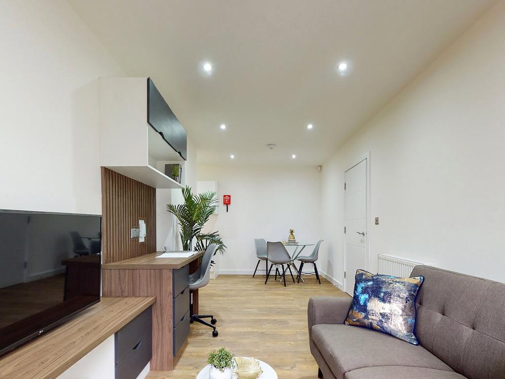 Open-plan living area, open plan living