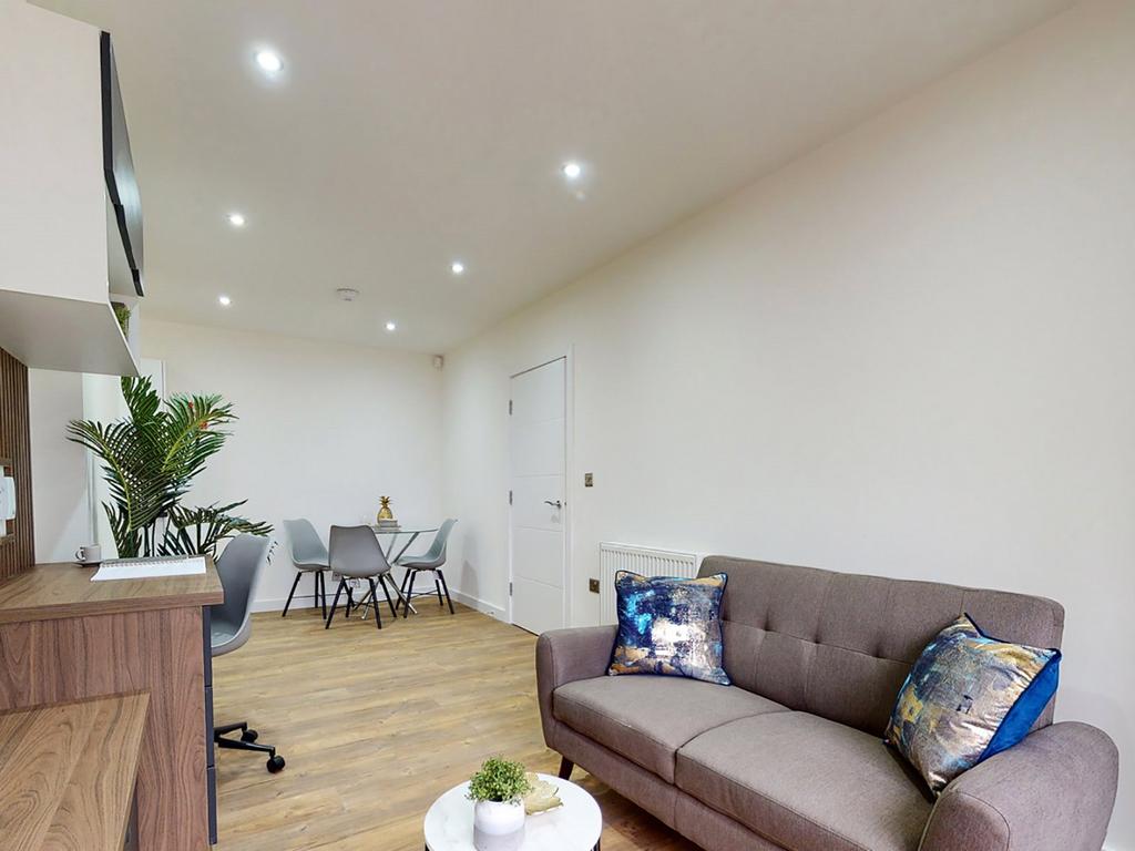 Open-plan living area, open plan living