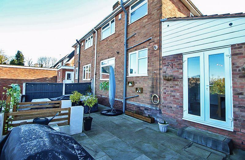 Rear patio area