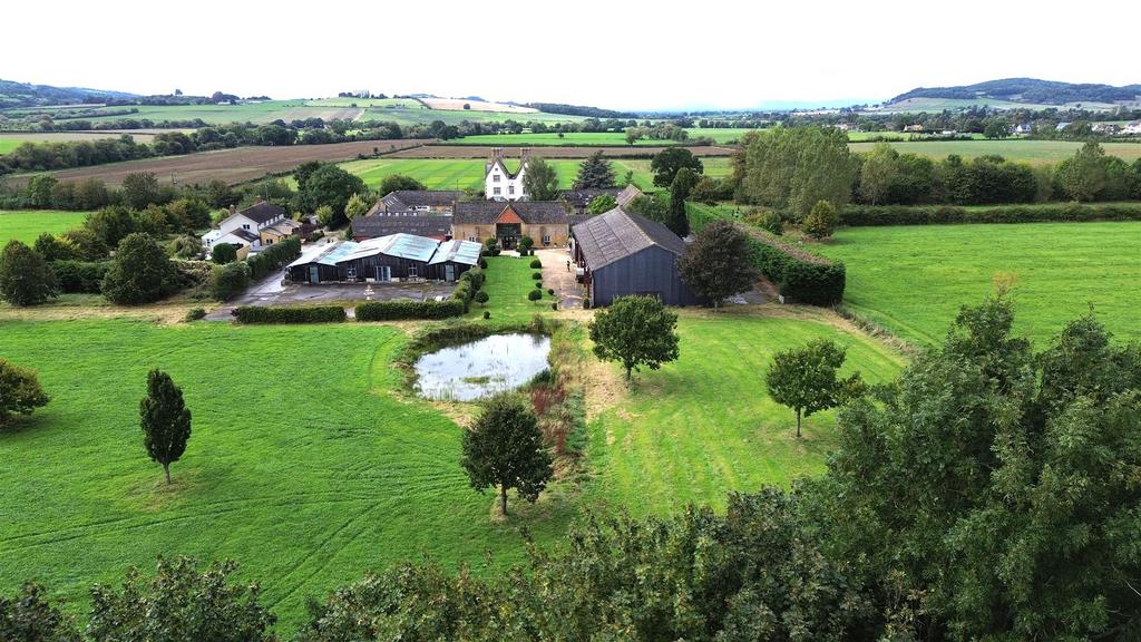 Didbrook Elevated shot back towards house over lan