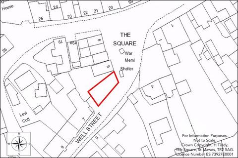 Land for sale, The Square, Tregony, nr Truro