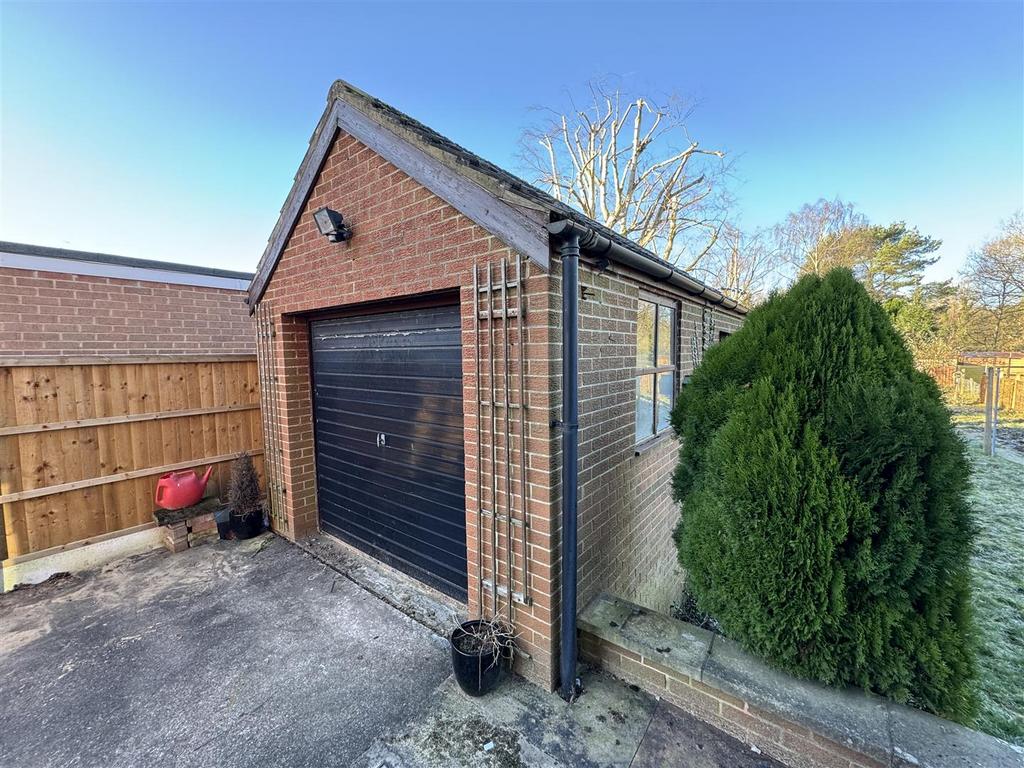 Detached brick built garage