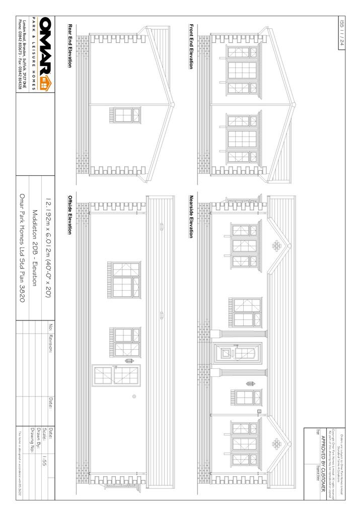 Plan 3820 Middleton 40x20 2 DB XL A3 Elevation (1)