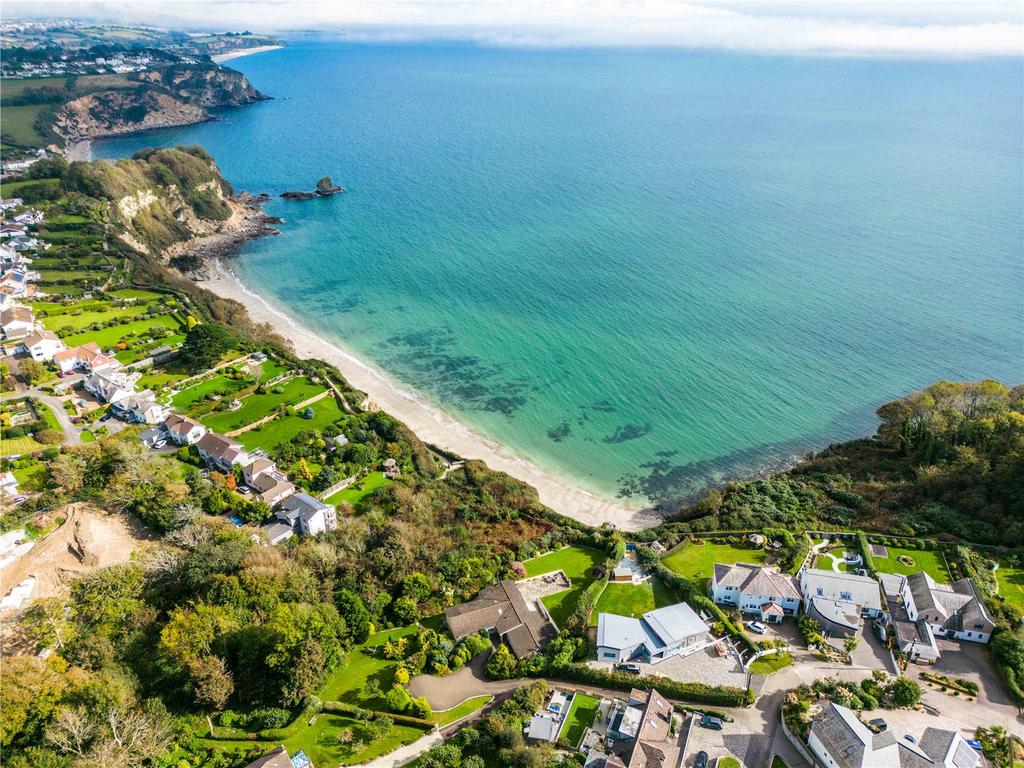 Aerial Duporth Beach