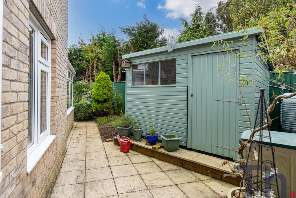 Patio &amp; Shed Area