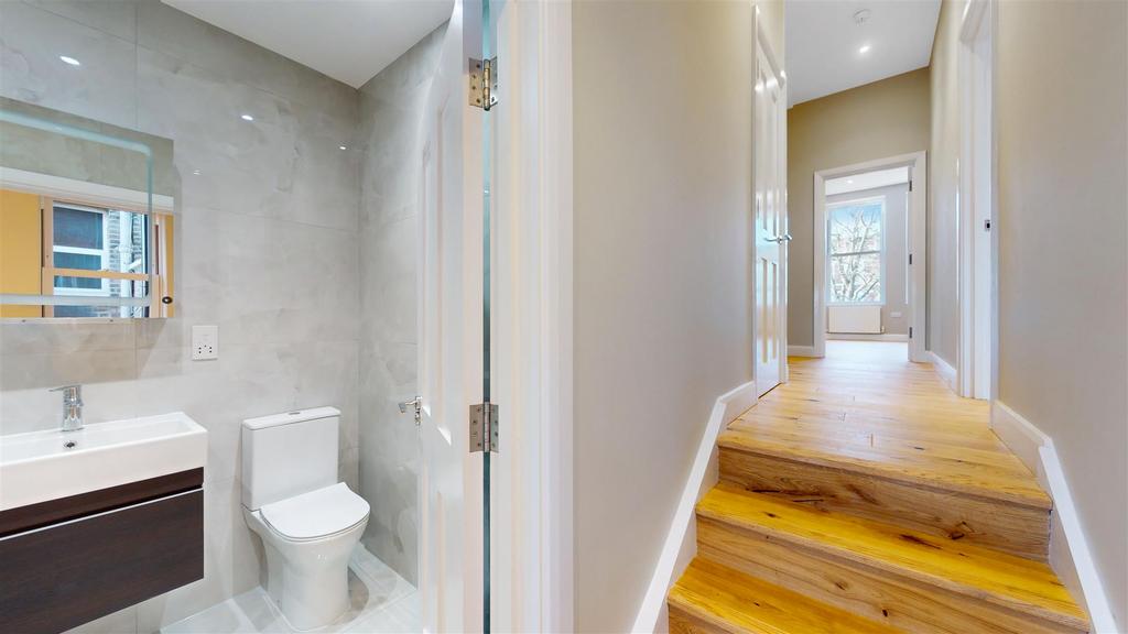 Split level entrance hall