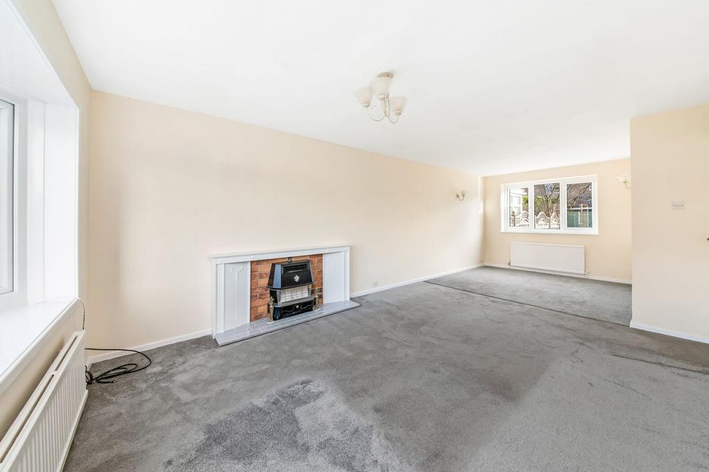 Open plan living dining room