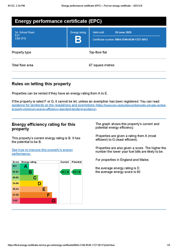 Energy performance certificate (EPC) – Find an ene