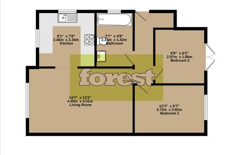 2 bedroom flat for sale, Fruen Road , Feltham, Middlesex, TW14