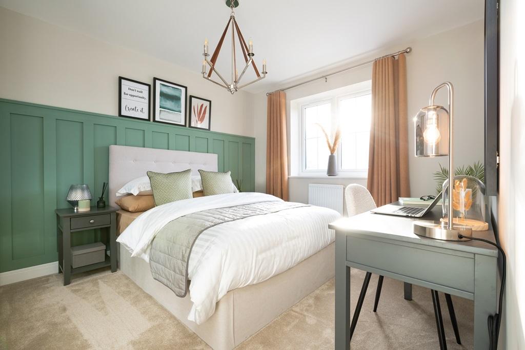 The second bedroom is an ideal and welcoming...