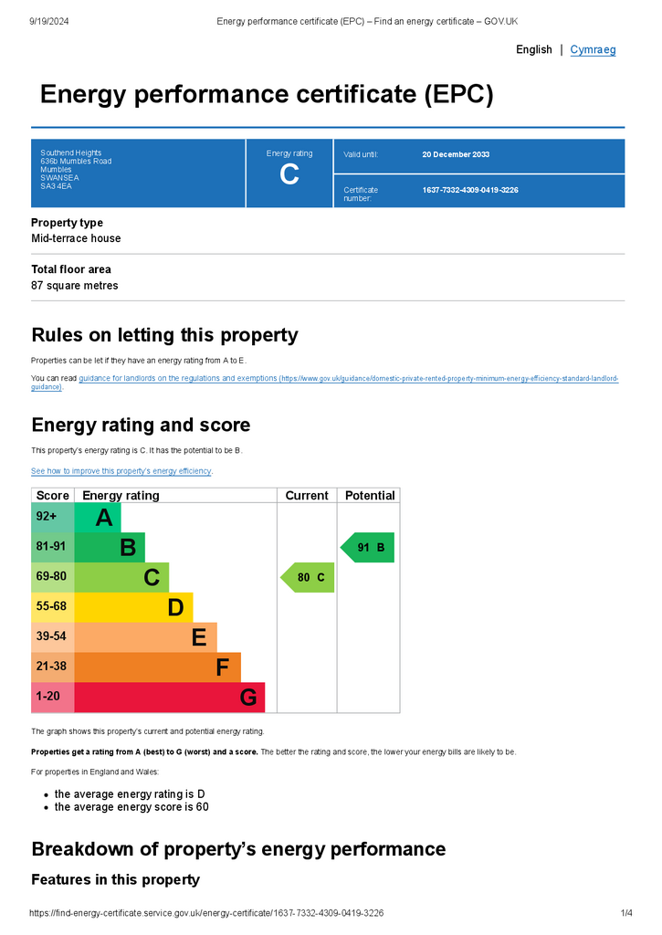 EPC Certificate