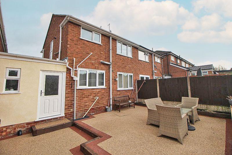 Rear patio area