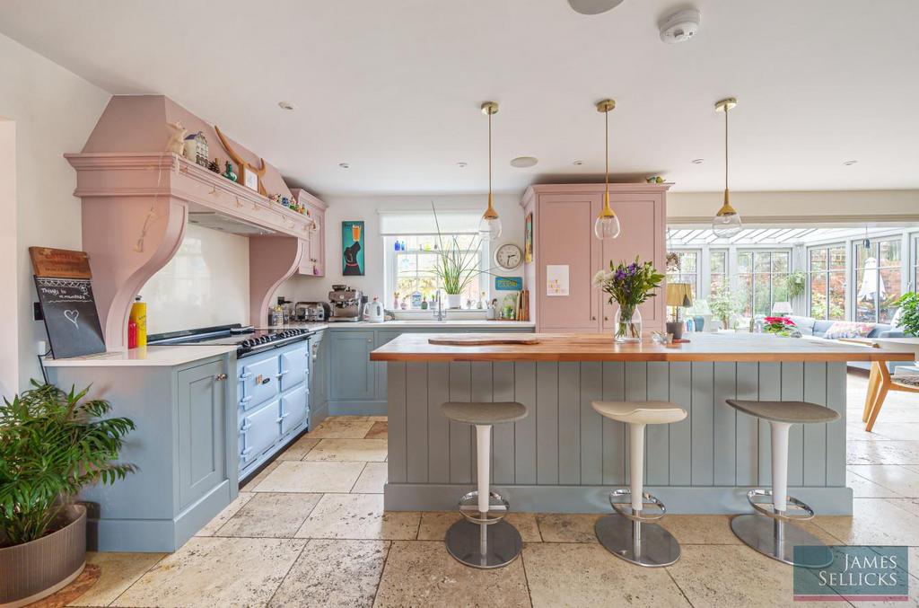Open plan living dining kitchen
