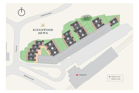 3 bedroom townhouse for sale - Kingswood Mews, Waterhouse Lane, Kingswood