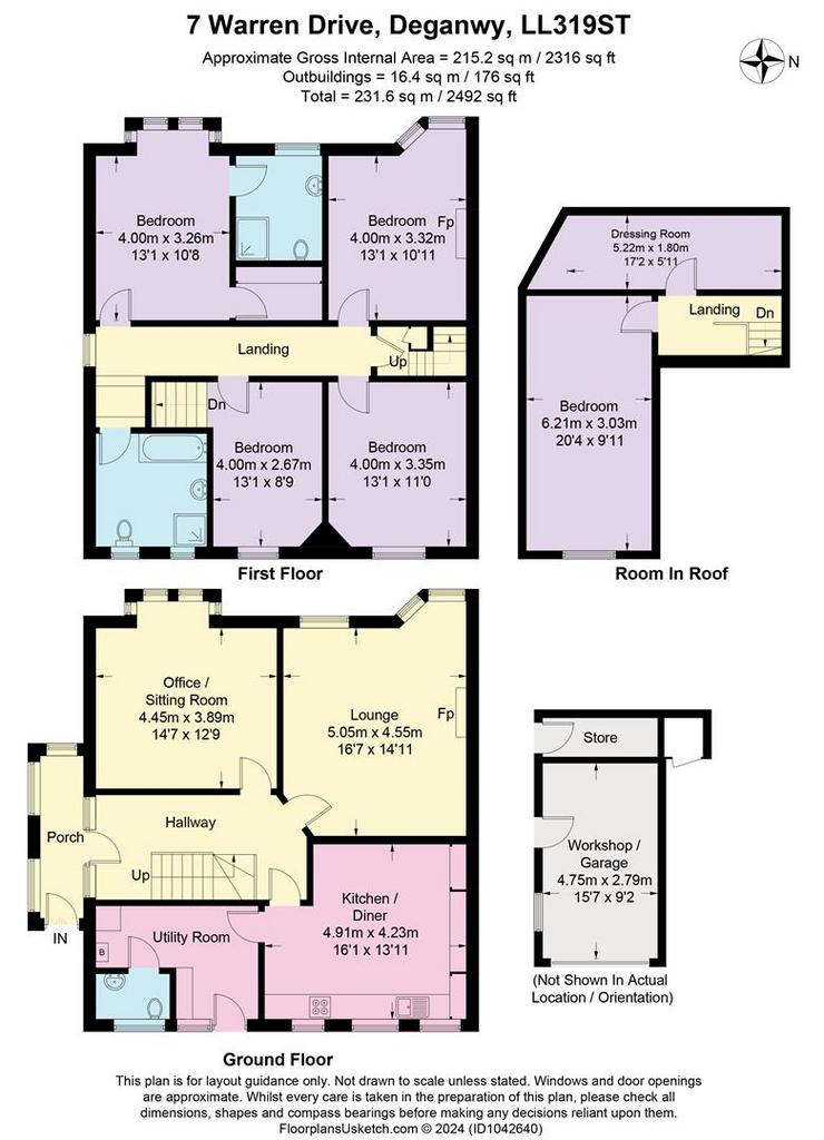 Floor Plan 7 Warren Drive, Deganwy LL319 ST.jpg