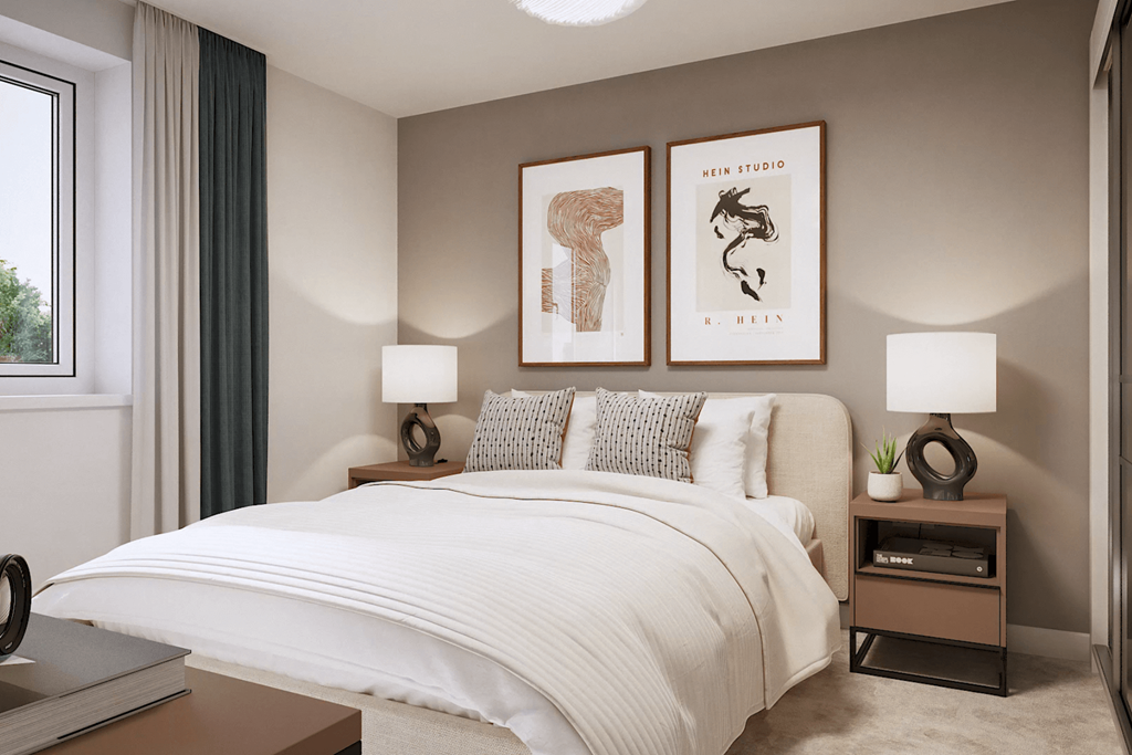 You will find 2 spacious bedrooms