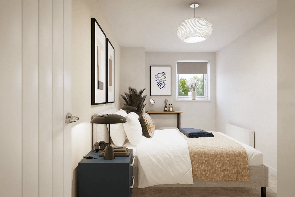 Bedroom two is a perfect space for guests or...