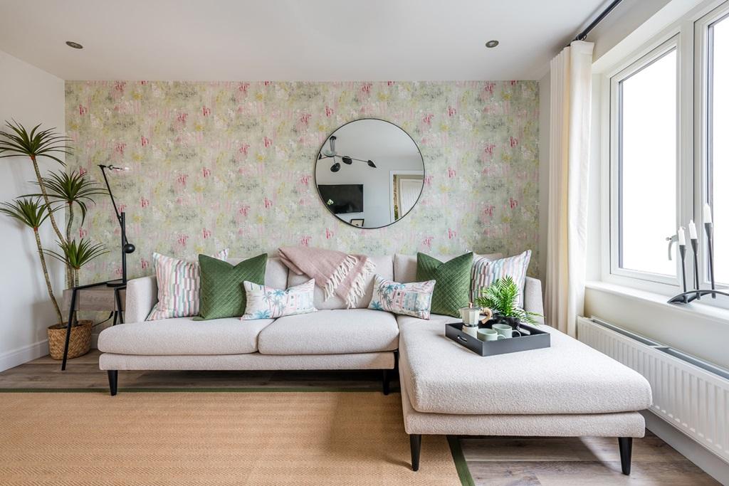 Plenty of space for an L shaped sofa