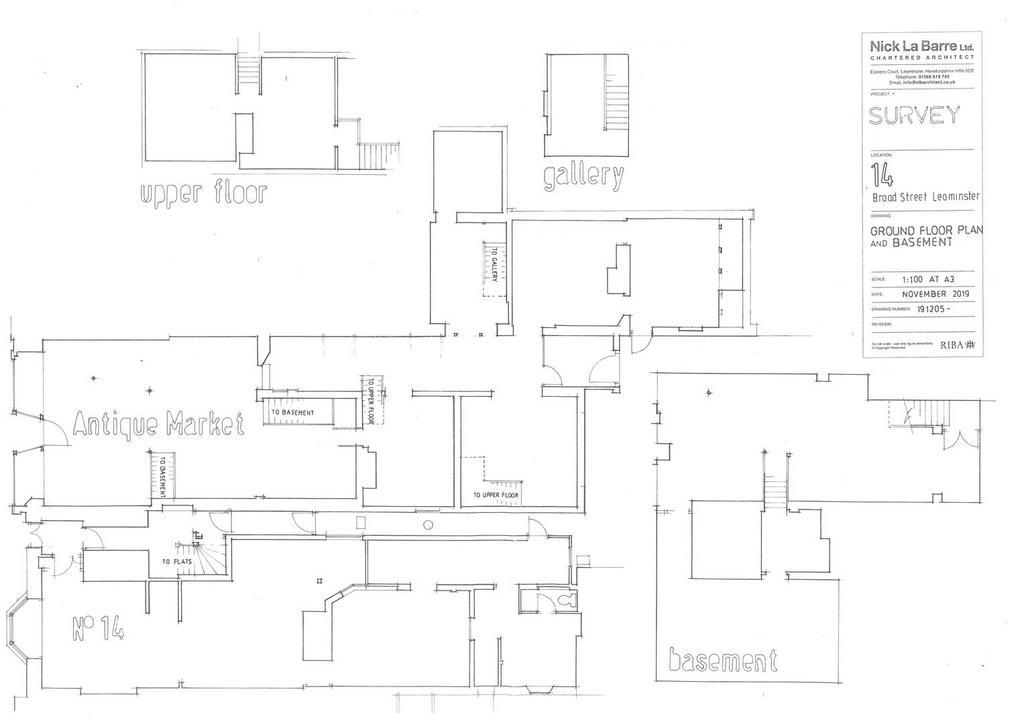 Ground floor and basement plan   14 broad street